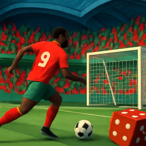eg33 football striker running toward goal